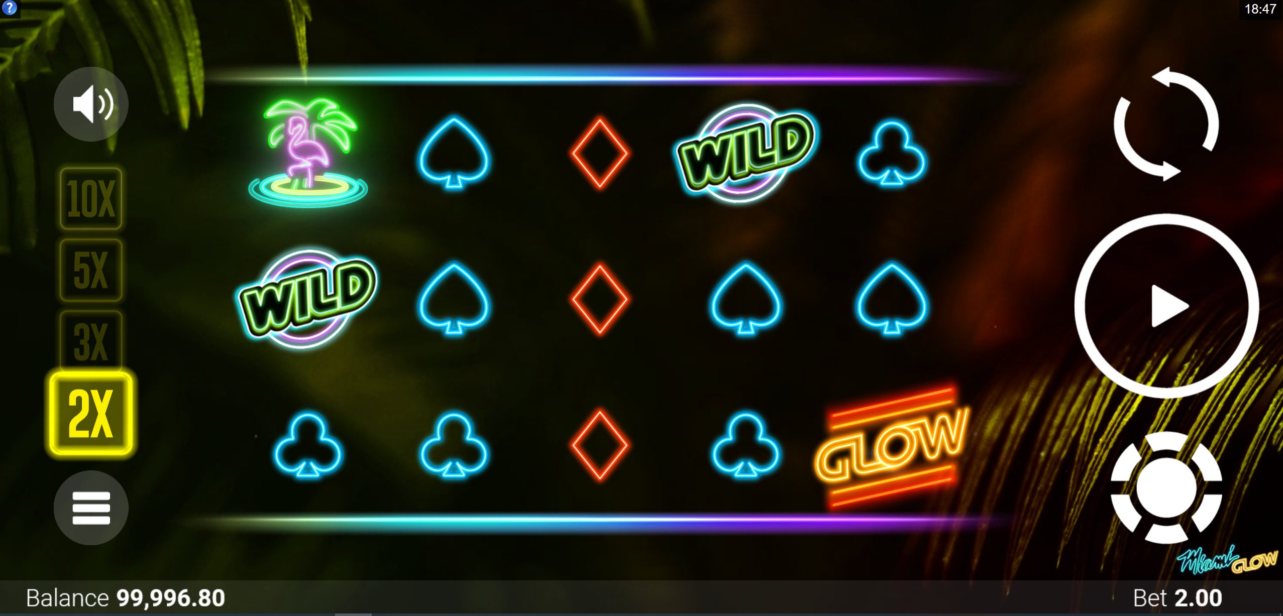 Яркий и динамичный игровой автомат «Miami Glow» на официальном сайте Fresh Casino